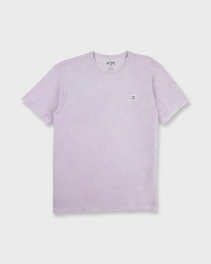 Wyatt Crewneck Short Sleeve T-Shirt - Grey Violet