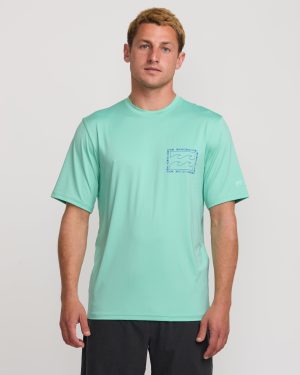 Crayon Wave Loose Fit Short Sleeve Surf Tee - Bermuda