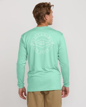 Big Dave Loose Fit Long Sleeve Surf Tee - Bermuda