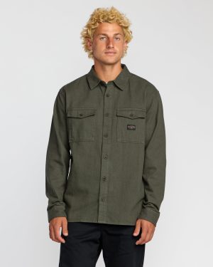 Bong Days Long Sleeve Shirt - Dark Military