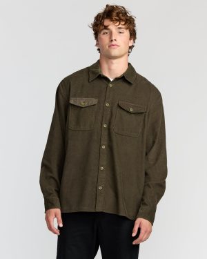 Austin Garage Long Sleeve Shirt - Chocolate