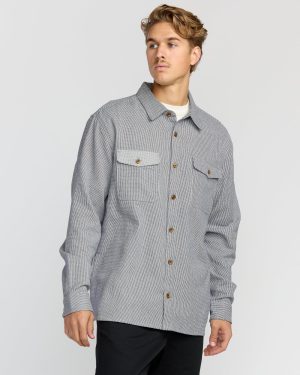 Austin Garage Long Sleeve Shirt - Stone Blue