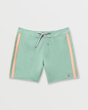 Kirra Pro Performance 18 Boardshorts - Mist Green