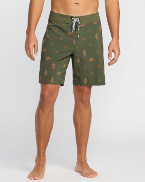 Sundays Pro Performance 19 Boardshorts - Military