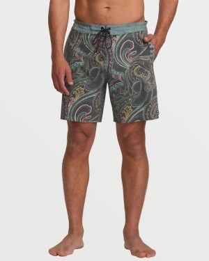Good Times Lo Tide 18 Boardshorts - Dark Slate
