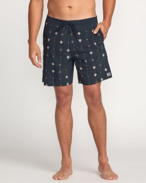 Good Times Lo Tide 18 Boardshorts - Navy