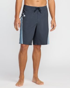 Straddie Pro Hi Boardshorts - Harbor Blue