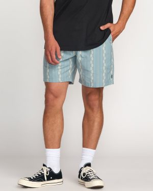 Mario Jacquard Shorts - Cosmic Blue