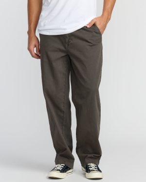 73 Wave Washed Chino Pants - Raven