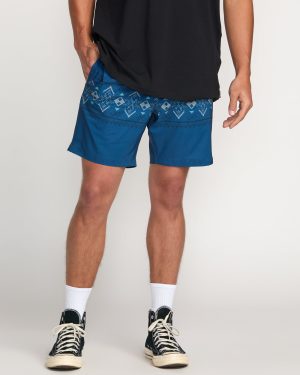 Surftrek Elastic Submersible 17 Hybrid Shorts - Deep Blue