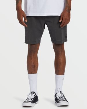 Crossfire Wave Wash Submersible 18 Hybrid Shorts - Washed Black