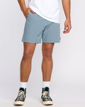 Crossfire Submersible 17 Hybrid Shorts - Slate Blue