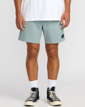 Surftrek Perforated Elastic 17 Hybrid Shorts - Sea Blue