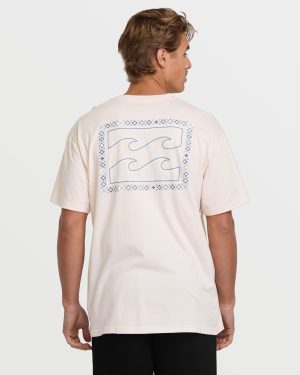 Crayon Wave Premium Tee - Light Pink