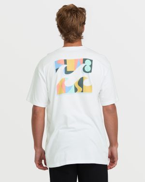 Crayon Wave Premium Tee - White