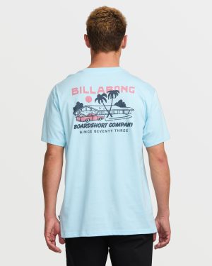 Palm Springs Premium Tee - Coastal Blue