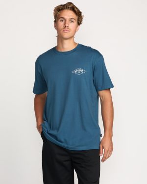 Diamond Arch Premium Tee - Deep Blue