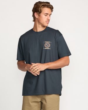 Spun Out Premium Tee - Aged Indigo