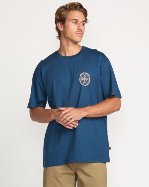 Sun Rays Regular Tee - Deep Blue