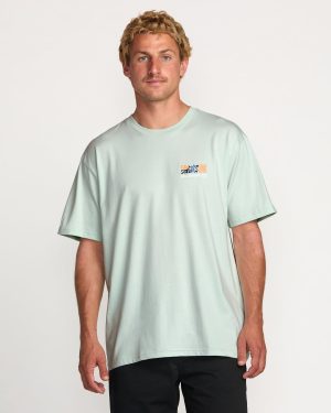 Segment Regular Tee - Ash Blue