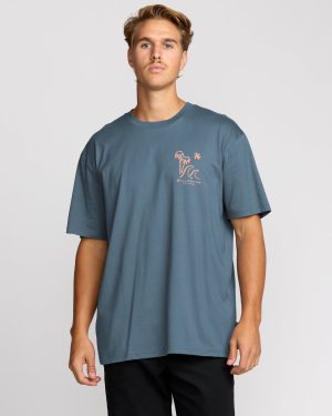 So Far Regular Short Sleeve T-Shirt - Steel Blue