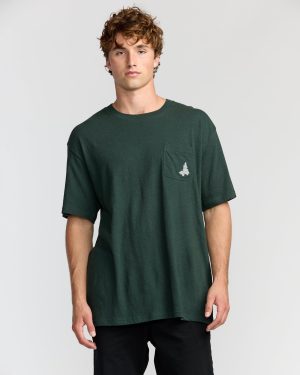Austin Garage Regular Pocket Short Sleeve T-Shirt - Teal