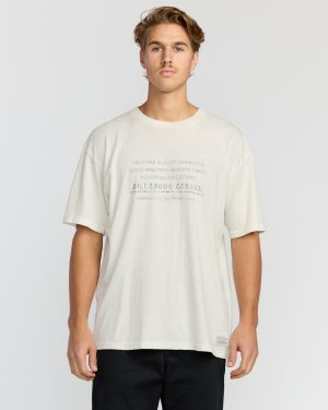 The Label Garage Regular Short Sleeve T-Shirt - Off White