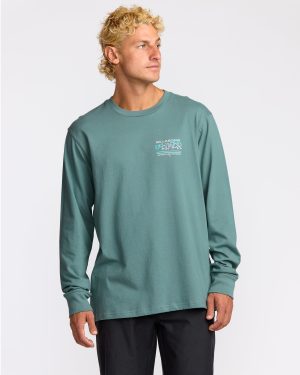 Coastal Range A/Div Long Sleeve T-Shirt - Sea Blue
