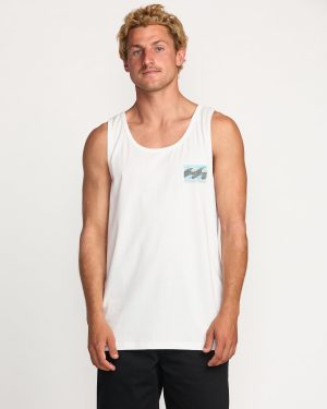 Crayon Wave Premium Tank - Off White