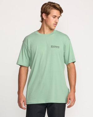 Making Tracks A/Div Tee - Mist Green