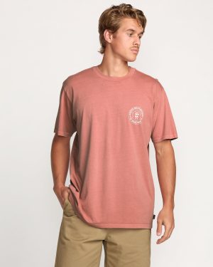 Rotation Premium Wave Wash Tee - Dusty Rose