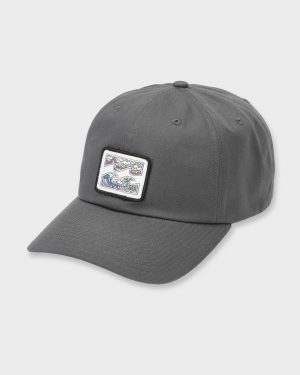 Crayon Wave Strapback Hat - Raven