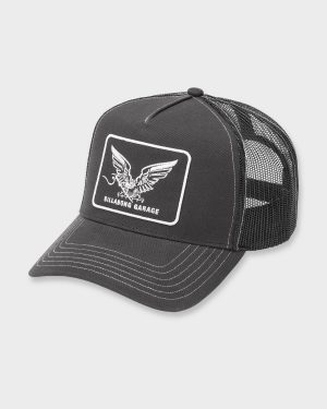 Bird Of Prey Garage Trucker Hat - Black