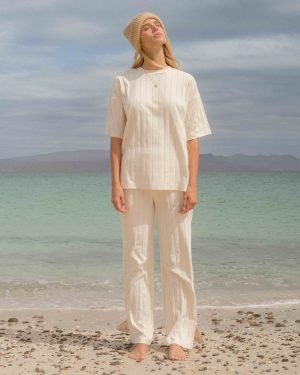 Cass Knit Pants - Whitecap