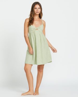 In A Twist Dress - Pistachio