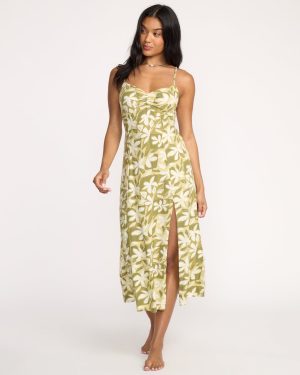 Sunset Love Dress - Light Olive
