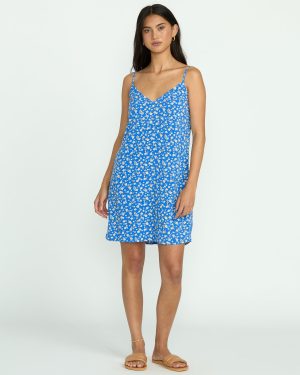 90S Babe Mini Dress - True Blue