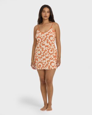 Lost Waves Knit Mini Dress - Sunburnt