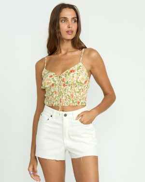 High Tides Denim Shorts - Salt Crystal