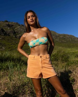 Free Fall Corduroy Shorts - Tangy Peach