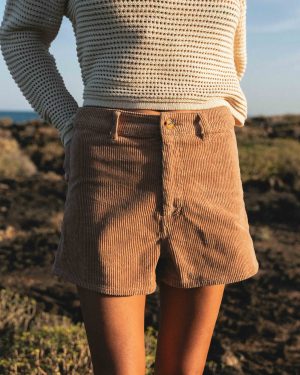 Free Fall Corduroy Shorts - Biscuit