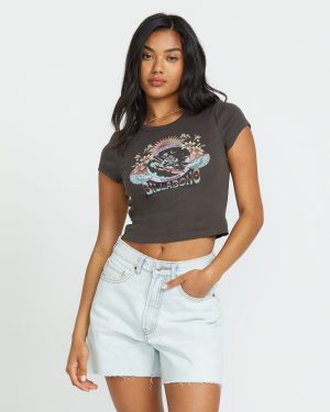 Goes Around Tee - Off Black