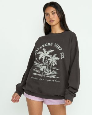 Ride In Crew Sweatshirt - Black Sands