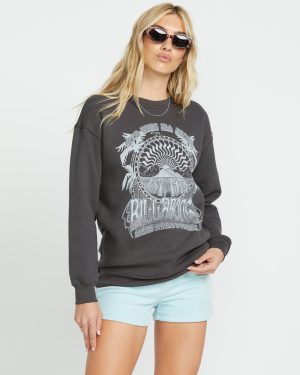 Palm Classics Crew Sweatshirt - Off Black