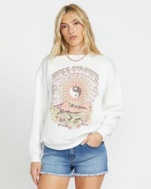 Balanced Out Crew Sweatshirt - Salt Crystal