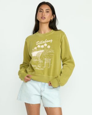 From Paradise Crewneck Sweatshirt - Sea Moss