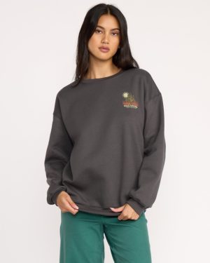 Desert Break Crewneck Sweatshirt - Off Black