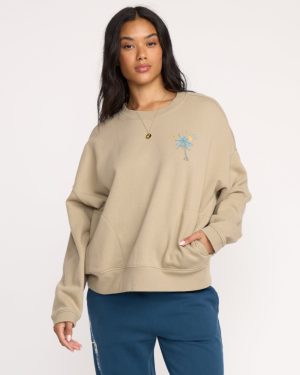 Palmin Camp Crewneck Sweatshirt - Cobblestone