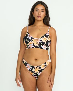 Twin Sol Reversible V Neck Cami Bikini Top - Multi