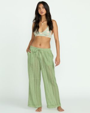 Tropic Beach Cover-Up Pants - Pistachio